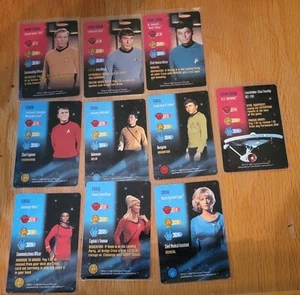 1996 Skybox Star Trek TOS The Card Game Primary Crew set of 9 +USS Enterprise - Picture 1 of 1