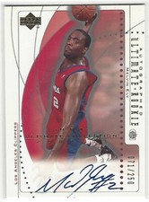 MELVIN ELY Autograph 2002-03 Upper Deck Ultimate Rookie 71/250 Clippers