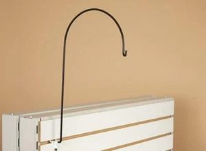 Gondel Gang Schäfer Haken Schild Halter-schwarz-Menge 10- (Halter & Aufsätze) - Bild 1 von 2