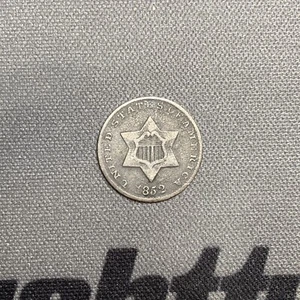 1852 Silver 3 Cent - Picture 1 of 10