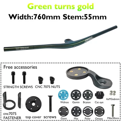  Manillar de bicicleta de montaña 800 mm de ancho 27,5 mm RISE Upsweep 6°/Backsweep 7°   Foto 1 de 4