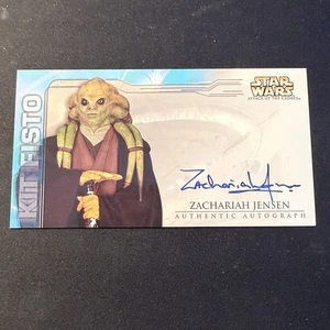 2002 TOPPS STAR WARS ATTACK OF THE CLONES WIDEVISION ZACHARIAH JENSEN AUTOGRAPH - Picture 1 of 6