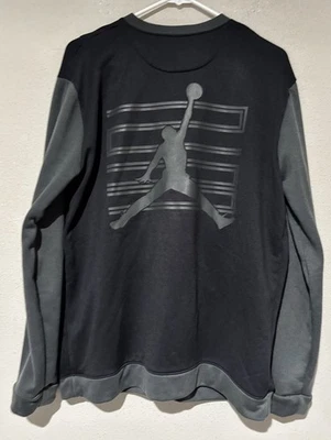 Nike Air Jordan Retro XI 11 JUMPMAN 23 Negro Gris Dri-Fit Para hombres L Botón a Presión Foto 1 de 4