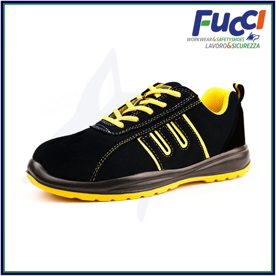 Scarpe antinfortunistica Uomo Scarpe da lavoro leggere nero S1P SRC Miller Steel - Immagine 1 di 4