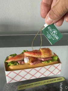 Kurt S. Adler Christmas Ornament Lobster Roll New With Tag  - Picture 1 of 5
