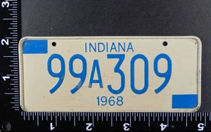 1968 Post Cereal INDIANA Miniature License Plate (m68p0037) - Picture 1 of 2