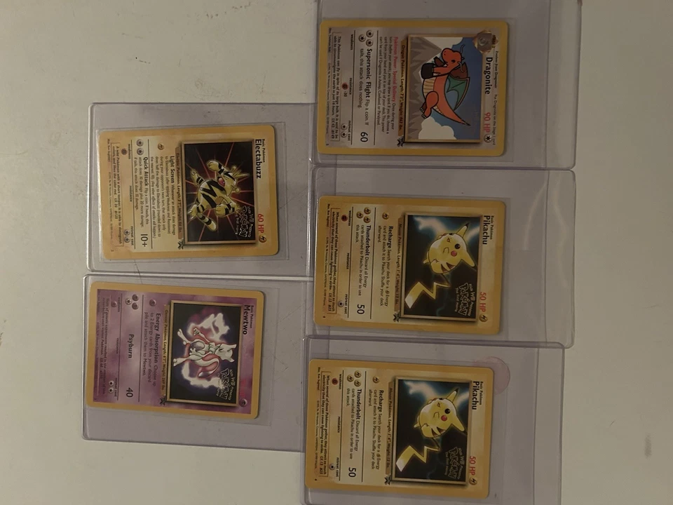 1999  Pokemon Movie. 4 Black Star Promo Cards Mint Condition. PLUS EXTRA PIKACHU - Image 1 of 1
