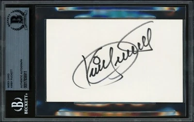 Kirby Puckett Autographed 3x5 Index Card Minnesota Twins Beckett BAS #17856911 - Image 1 of 2