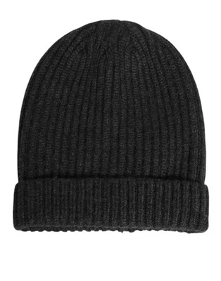 Chapéu masculino Dolce & Gabbana preto cashmere malha gorro Capello autêntico - Imagem 1 de 3