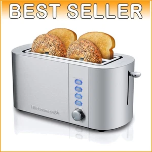 Premium Stainless Steel Toaster with 6 Toast Shade Settings and Bagel Function - Picture 1 of 9
