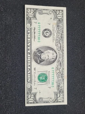 🔥🔥 Fancy Serial Number- 1995 Twenty Dollar Bill🔥🔥 - Image 1 of 2