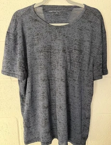 John Varvatos Shirt Mens XL Blue Short Sleeve Tee Cotton Blend Abstract - Picture 1 of 7