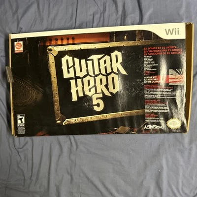 Wii Guitar Hero 5 Controller Gibson Wireless con scatola - Immagine 1 di 4