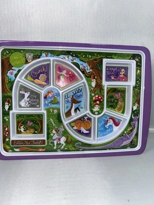 Enchanted Forest Cena Ganador Niños Niño Plato Juego de Mesa Comedores Celices Foto 1 de 4