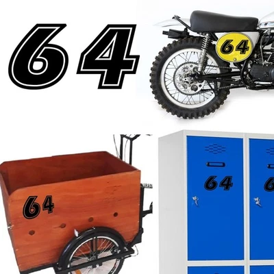 JETSJOSELUIS Numero 64 Epochen, Aufkleber Vinyl