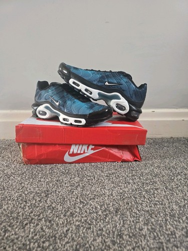 Nike Air Max Plus TN Black Dusty Cactus UK taglia 3 5 senza coperchio scatola