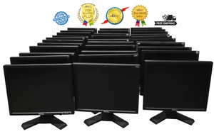 LOT of 8 Dell UltraSharp 17" LCD Monitors 5:4 GREAT FOR CLASSIC ARCADE FREE SHIP - Picture 1 of 7