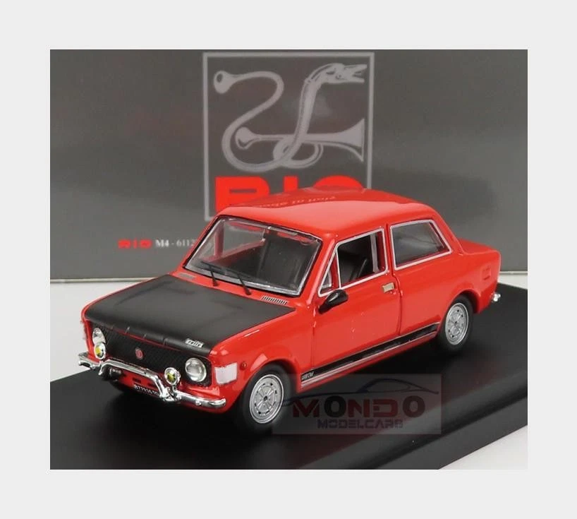 1:43 RIO Fiat 128 Rally 1971 Red Black RIO4669 - Immagine 1 di 2