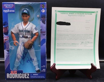 Alex Rodriguez Signed 1998 12'' Starting Lineup Figure Auto 42/46 Insc ZJ17723 - Image 1 of 4