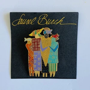Laurel Burch Brooch - Tribal Spirit - New Vintage Store Stock from Early 1990's - Picture 1 of 7