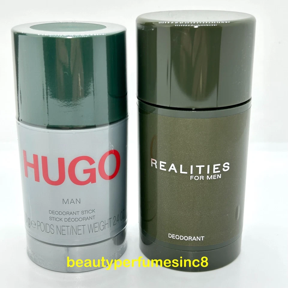 Lote de 2 - Barra desodorante Hugo Man por Hugo Boss para hombre 2,4 oz totalmente nueva Foto 1 de 4