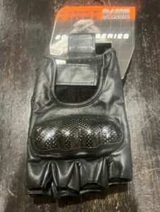 Guantes de cuero sin dedos para motocicleta para hombre - guantes de protección para conducir - Imagen 1 de 5