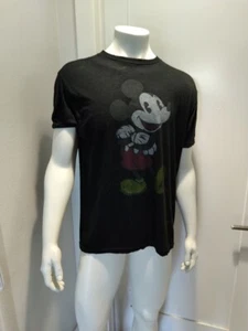 Camiseta De Colección Años 90 Disney Mickey Mouse Usada Camiseta Negra Puntada Única Talla L - Imagen 1 de 4