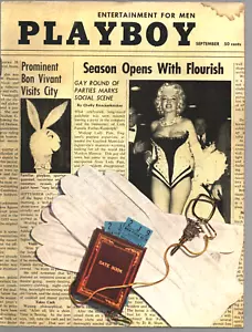 PLAYBOY MAGAZINE SEPTEMBER 1955, ANNE FLEMING CENTERFOLD, MARILYN MONROE, VG - Picture 1 of 4