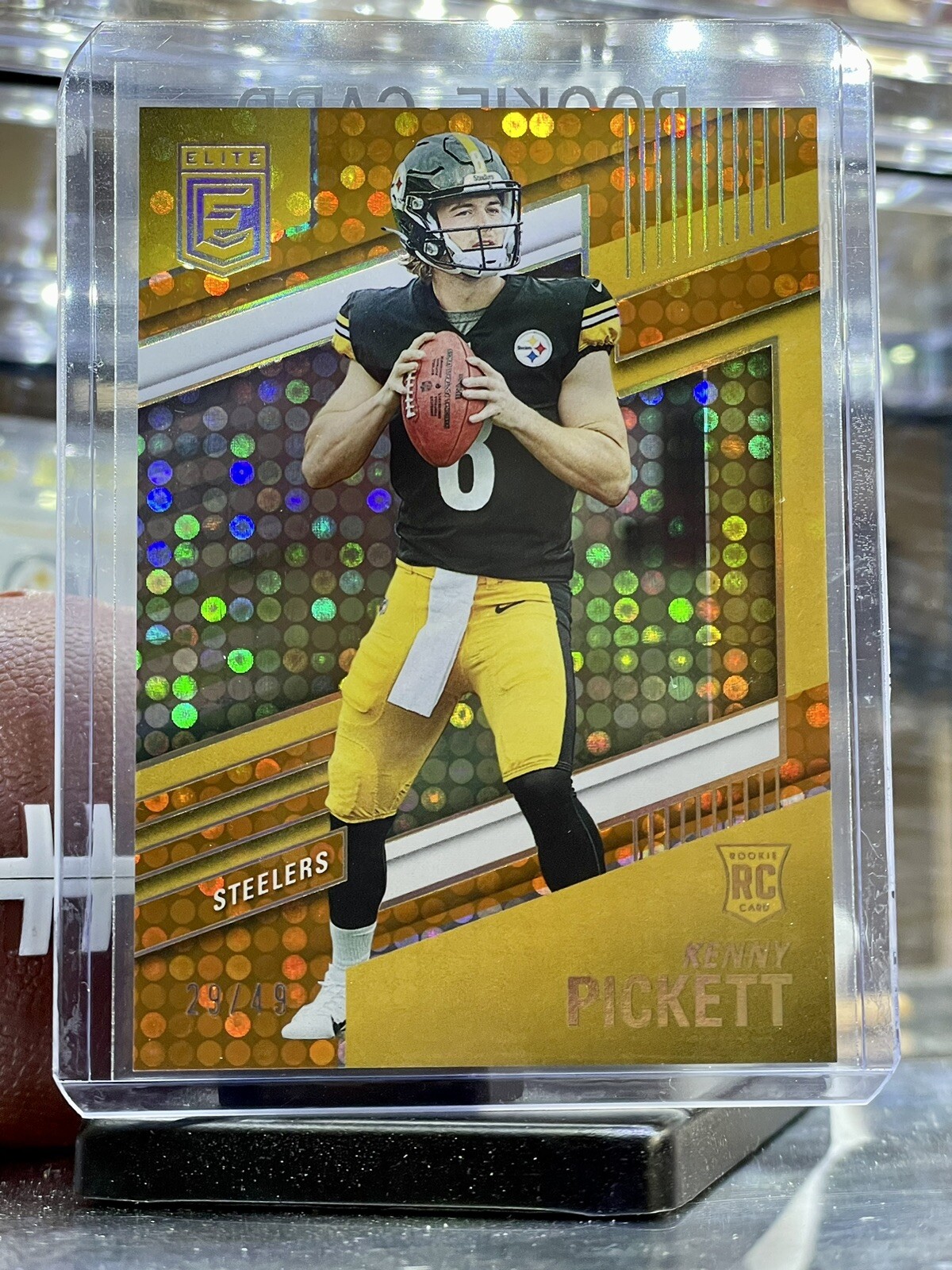 2022 Panini Donruss Elite KENNY PICKETT Rookie Orange Parallel /49 RC Steelers