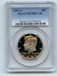 1987 S 50C Kennedy Half Dollar Proof PCGS PR70DCAM - Picture 1 of 1
