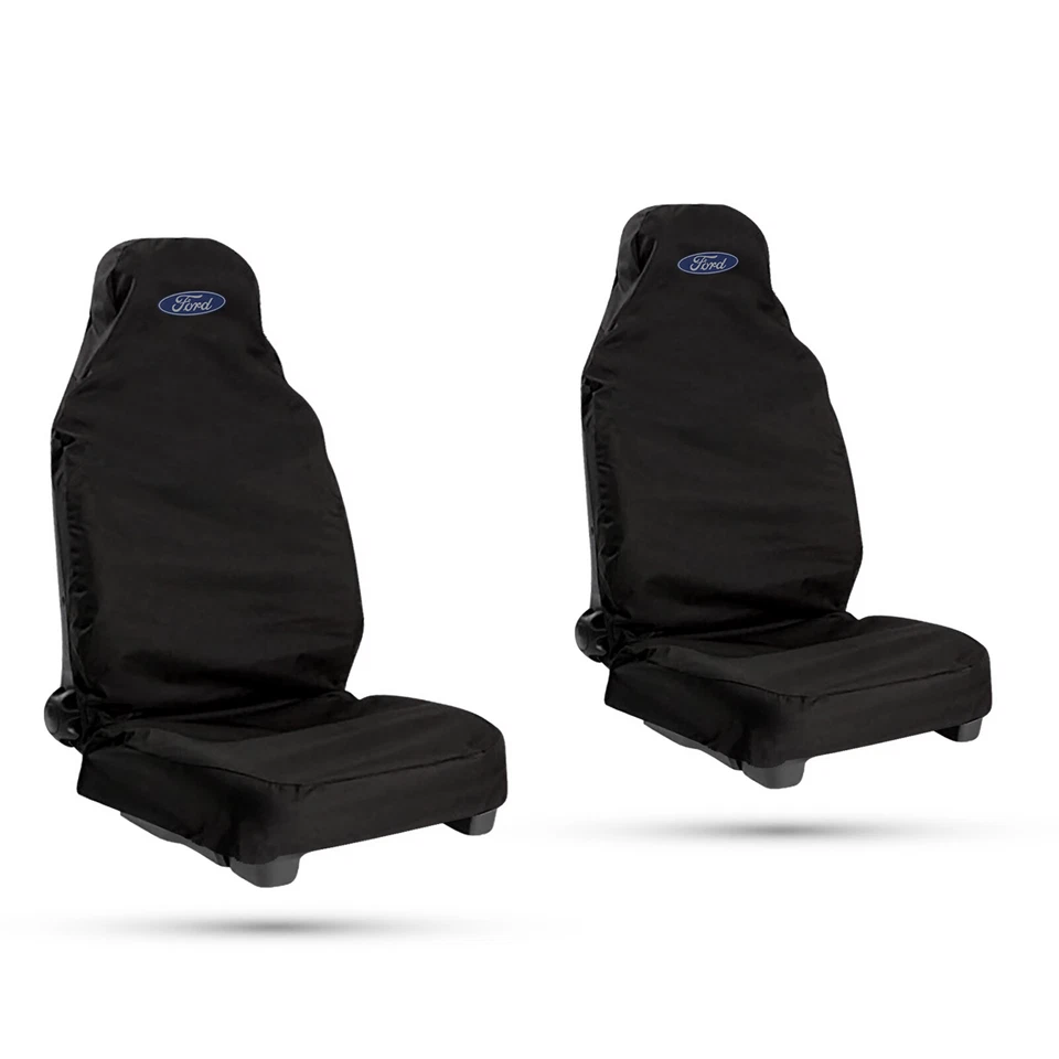 Funda de asiento delantera resistente negra impermeable para Ford Ka Kuga Probe Maverick 1+1 Foto 1 de 1