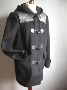 ABRIGO DE LONA KAREN MILLEN 12 10 CHAQUETA BURRO lana cachemir estudiante lona cálido - Imagen 1 de 19