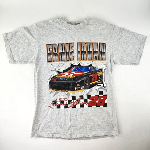 VTG Breakthrough ERNIE IRVAN Nascar Graphic Racing T-Shirt Havoline 1990s Mens M Cover