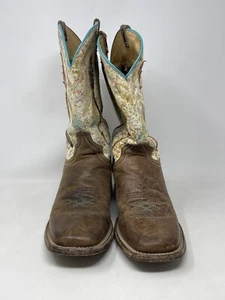 Roper Women's Square Toe Flextra Wide Calf Arrow Feather Western Boots Size 8.5 - Picture 1 of 9