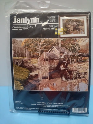 Kit de punto de cruz contado MABRY MILL #102-11 Virginia 15"x11" Janlynn 1998  Foto 1 de 4