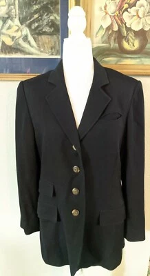 Abrigo Chaqueta Lord & Taylor Colección Fifth Avenue 100% Pura Lana Nueva Azul Marino Talla 8 Foto 1 de 4