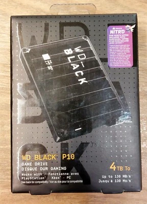 Western Digital Black P10 4TB External 2.5" Black Hard Drive - New, sealed - Image 1 of 4