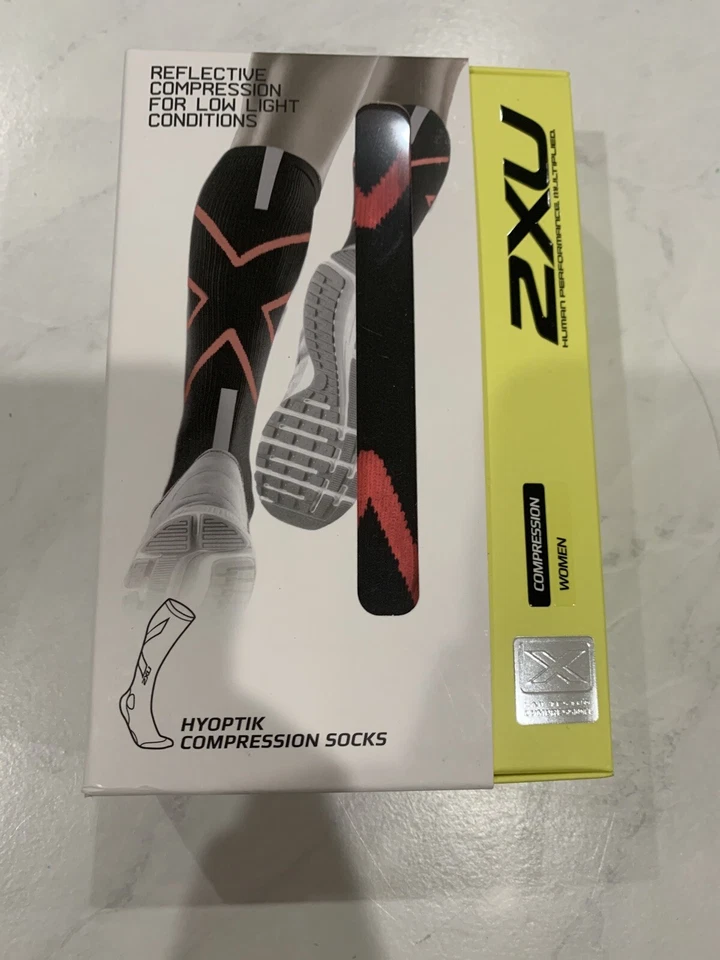 MUJER 2XU HYOPTIK CALCETINES COMPRESIÓN NEGRO ROSA WA3576E TALLA S Foto 1 de 1