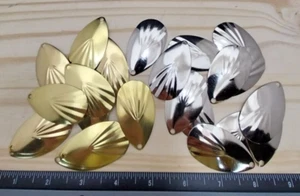 Indiana spinner blades size 8 Fluted Nickel/Brass-24 Pack - Picture 1 of 2