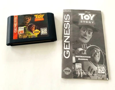 Disney's Toy Story (Sega Genesis, 1995) + Manual Tested Works SHIPS FAST! - Image 1 of 4