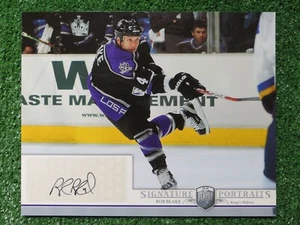 ROB BLAKE LA KINGS SIGNED 06/07 SIGNATURE PORTRAITS 8x10 PHOTO UDA - Picture 1 of 3