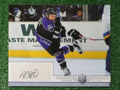 ROB BLAKE LA KINGS SIGNED 06/07 SIGNATURE PORTRAITS 8x10 PHOTO UDA - Image 1 of 3