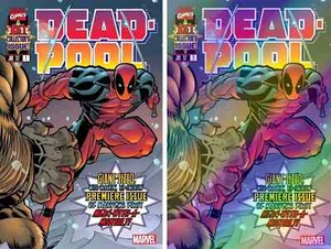 DEADPOOL #1 FACSÍMIL REG A & B VARIANTE DE LÁMINA CONJUNTO REIMPRESIÓN 1996 Marvel 2024 casi nuevo- casi nuevo - Imagen 1 de 8
