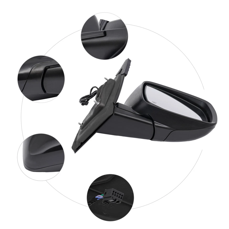 For 2009-2018 Dodge Journey Passenger Side Heated Manual Folding Power Mirror Foto 1 de 4