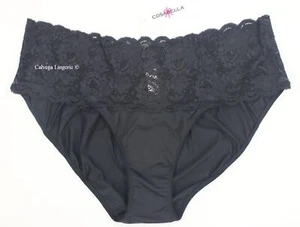 Nuevo con etiquetas Cosabella Evolu0734p ""Evolution"" Microfibra/Encaje Talla Grande Boyhort, Negro - Imagen 1 de 6
