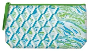 NUEVO Gremio de Diseñadores HECHO A MANO BOLSA BORDADA JOURDAIN verde azul - Imagen 1 de 1