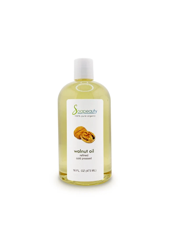 SOAPEAUTY WALNUT OIL CARRIER NATURAL COLD PRESSED 100% PURE REFINED 4 OZ TO 1 GALLON