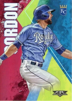 2019 Topps Fire Baseball Red Parallel Alex Gordon Kansas City Royals #155 MLB KC - Image 1 of 2