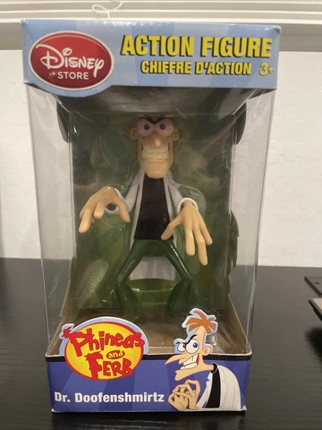 NIB Disney Store Phineas and Ferb Dr. Doofenshmirtz Action Figure Cover