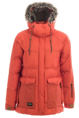 HOLDEN Carter IMPERMEABLE Imitación ABAJO Aislado BOARDA Esquí CHAQUETA Abrigo MUJER XS Foto 1 de 4